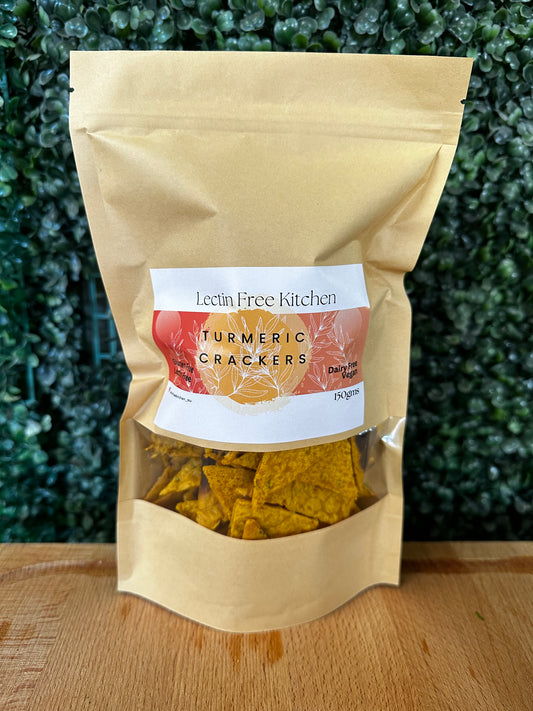 Lectin Free Turmeric Crackers